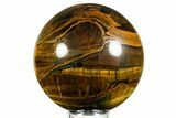 Polished Tiger's Eye Sphere - Top Quality #362580-1
